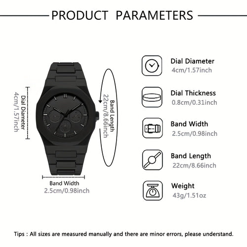 Nova Stealth Edition: The Arabic Dial Minimalist Icon. "Essential for everyday outfits"