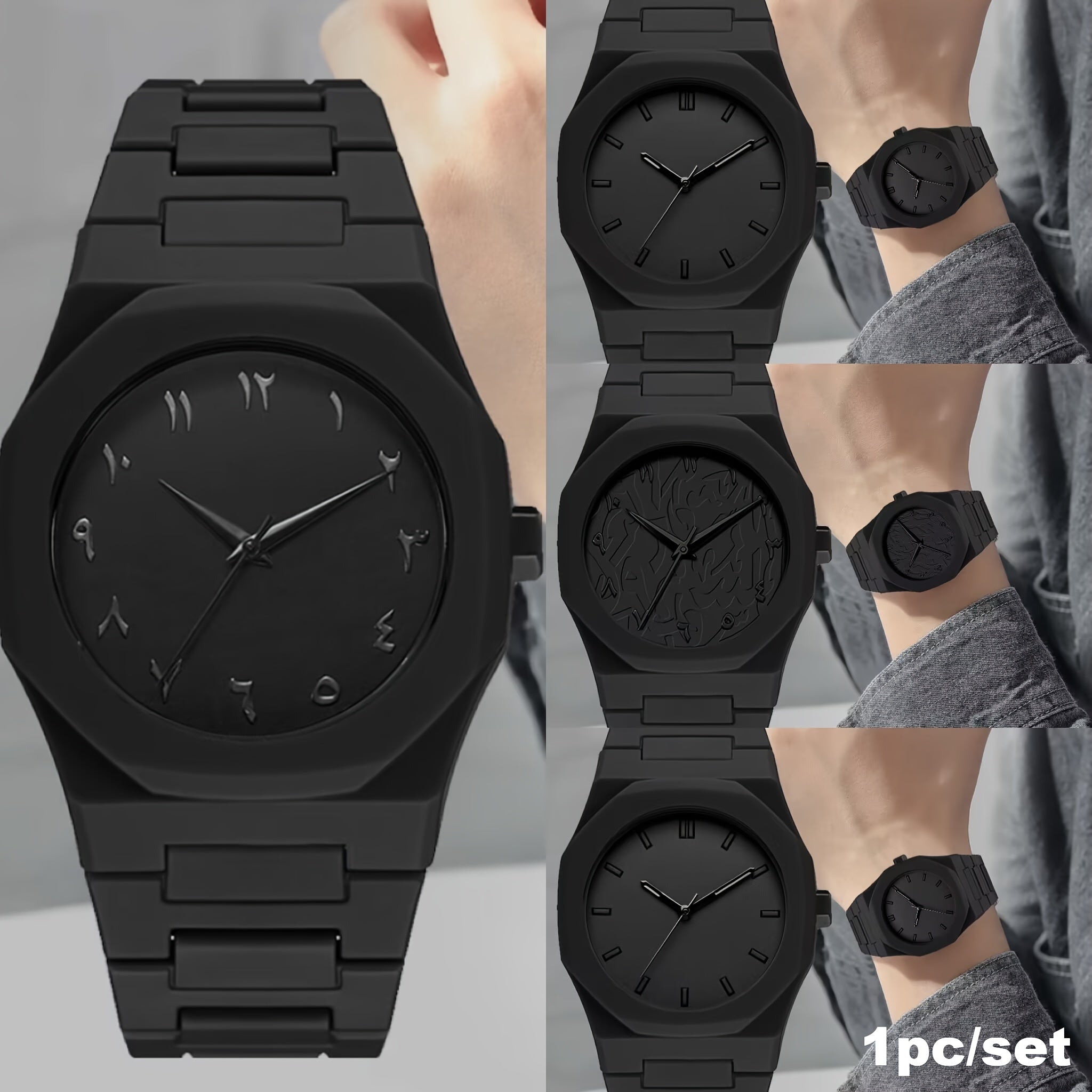 Nova Stealth Edition: The Arabic Dial Minimalist Icon. "Essential for everyday outfits"